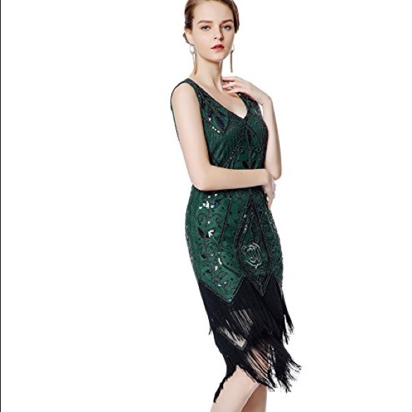 green great gatsby dress